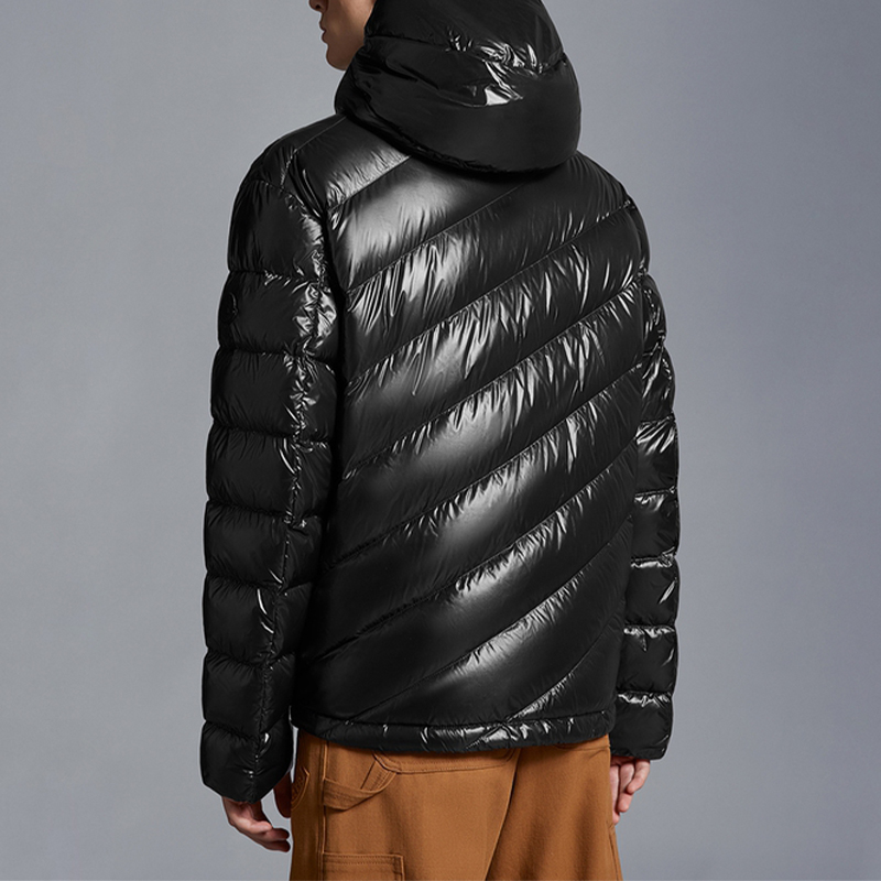 Moncler FW23 Shama Unisex Black Hooded Down Jacket with Letter Print. I20911A00072595GJ999 圖 5
