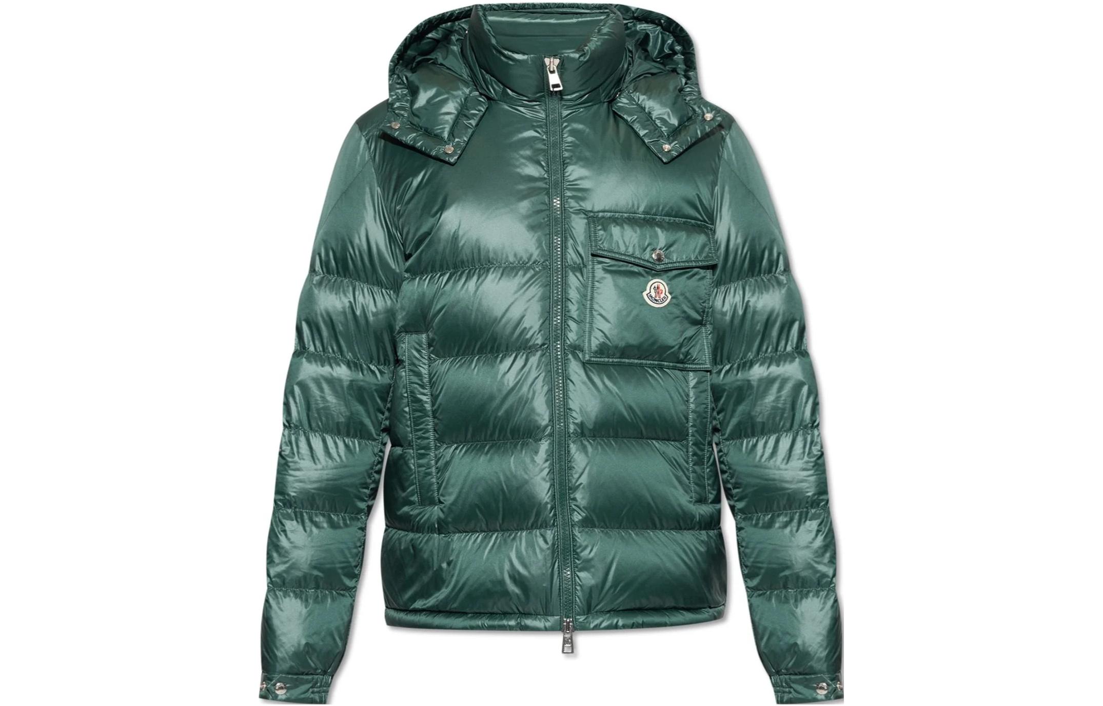 Moncler FW23 Wollaston Green Hooded Zip Puffer Jacket Unisex Ski Season. I20911A00001595ZZ867