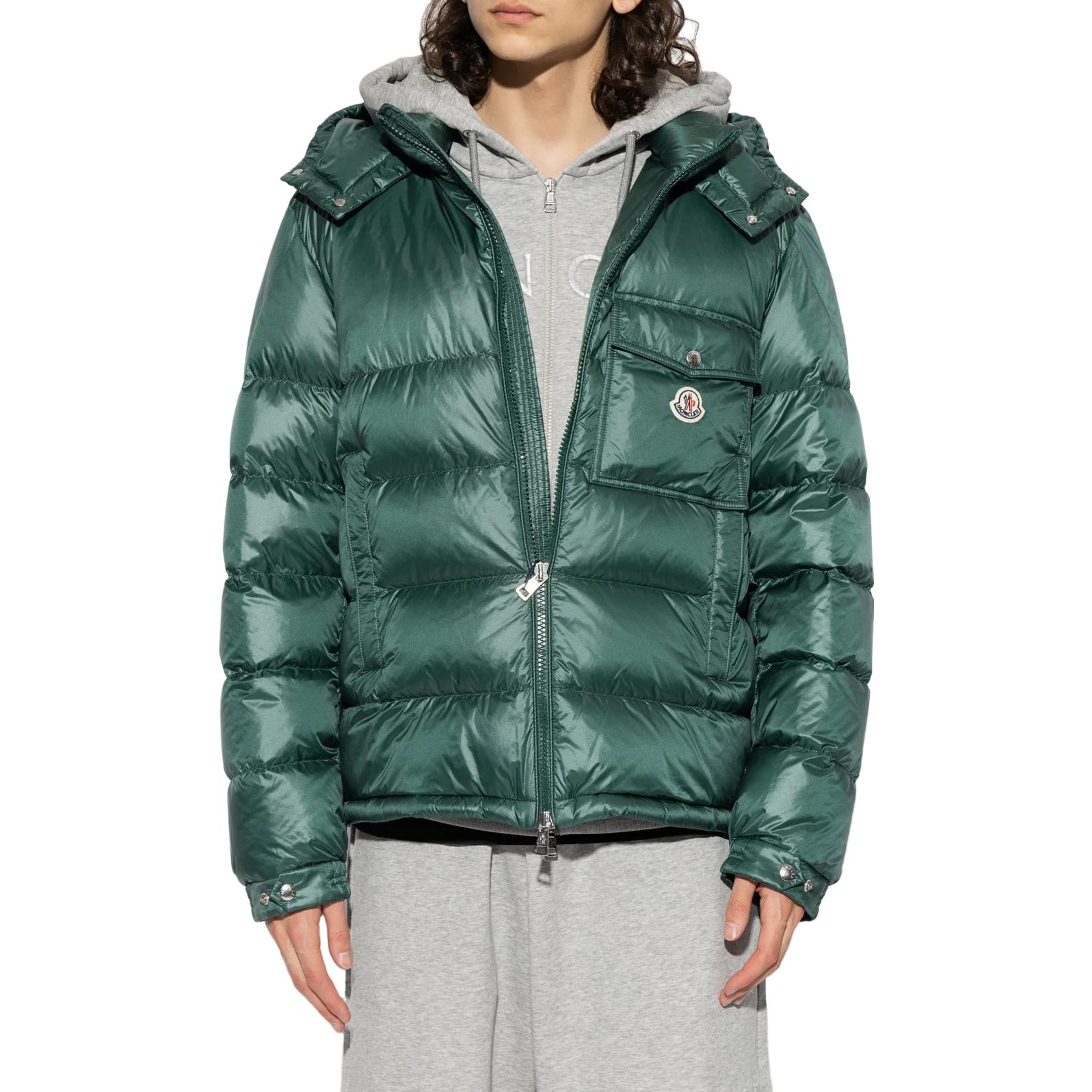 Purchase Moncler FW23 Wollaston Green Hooded Zip Puffer Jacket Unisex Ski Season. I20911A00001595ZZ867