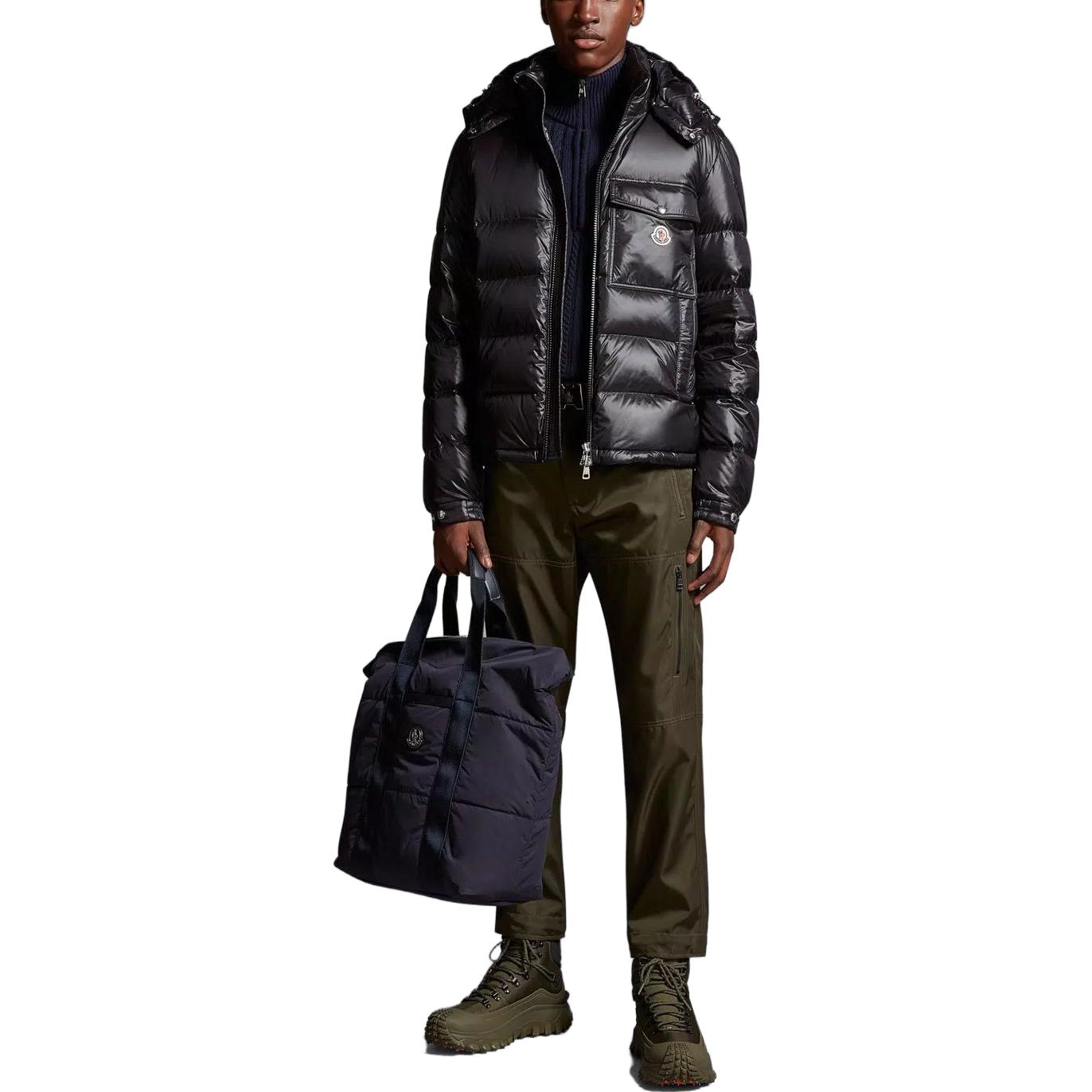 Moncler FW23 Wollaston Short Quilted Down Jacket Hoodie Black Unisex Winter Wear I20911A00001595ZZ999 圖 3