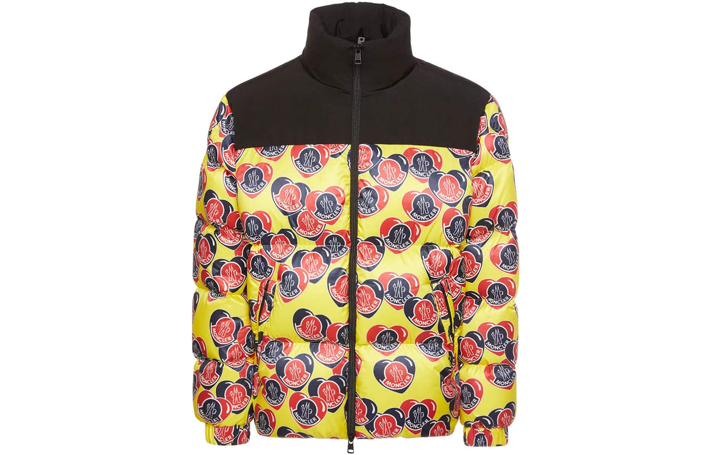 Moncler FW23 Yellow Patchwork Zip-Up Down Jacket for Men. 1A000735979IP19 圖 2