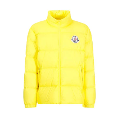 Moncler FW23 Yellow Solid Color Zip-Up Down Jacket 1A000155396L140