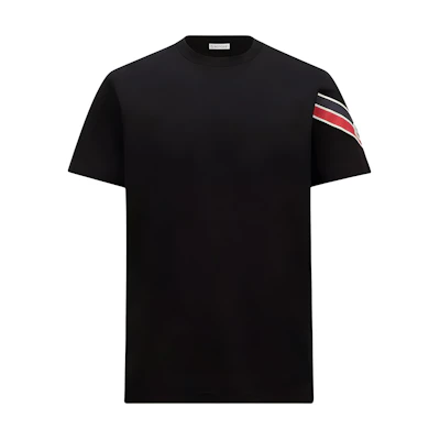 Moncler FW24 Black Graphic Print T-Shirt - Three-Color Design J20918C0002989AKK999