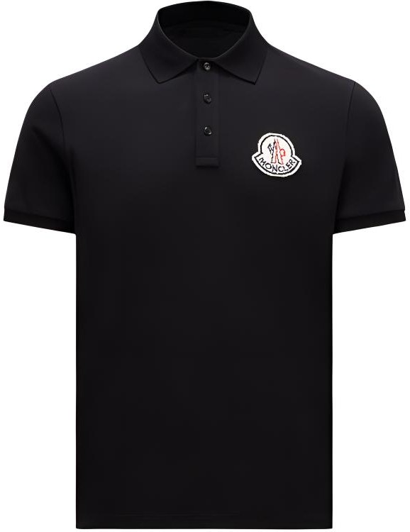moncler-fw-24-black-logo-patch-short-sleeve-polo-shirt-j20918-a0000589-a16998