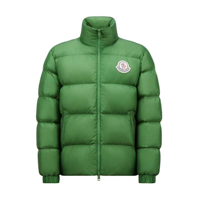 Moncler FW24 Citala Logo Patch Short Puffer Jacket Unisex Green J20911A000745396L86W