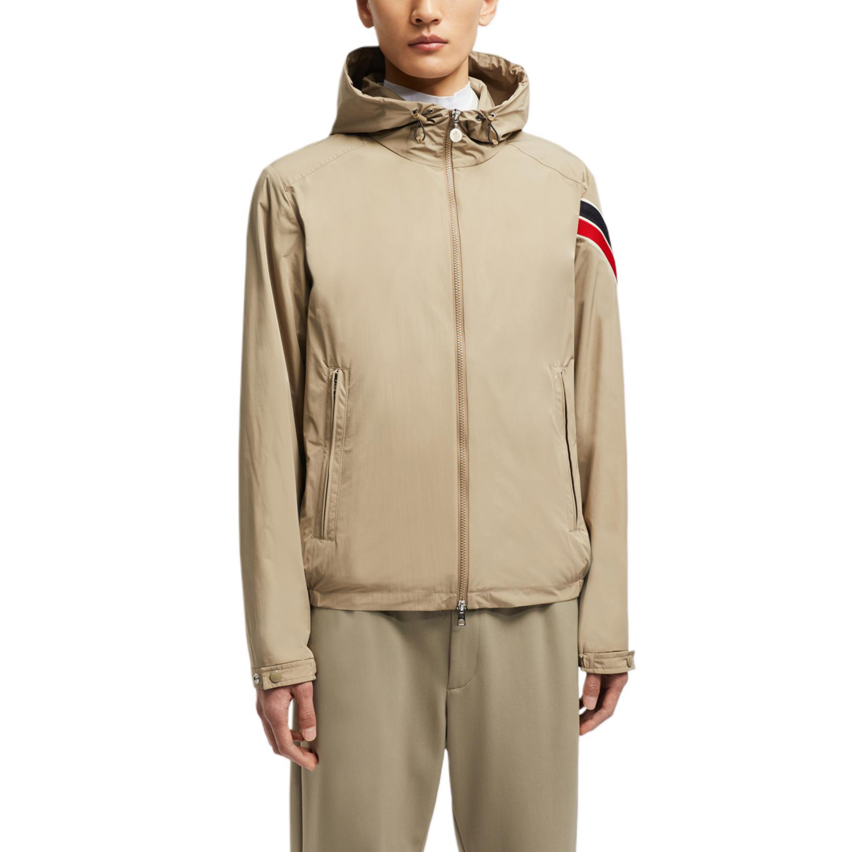 Moncler FW24 Claut  Gray Taupe Tricolor Zip Hoodie Jacket. J20911A0006754A91208 圖 4