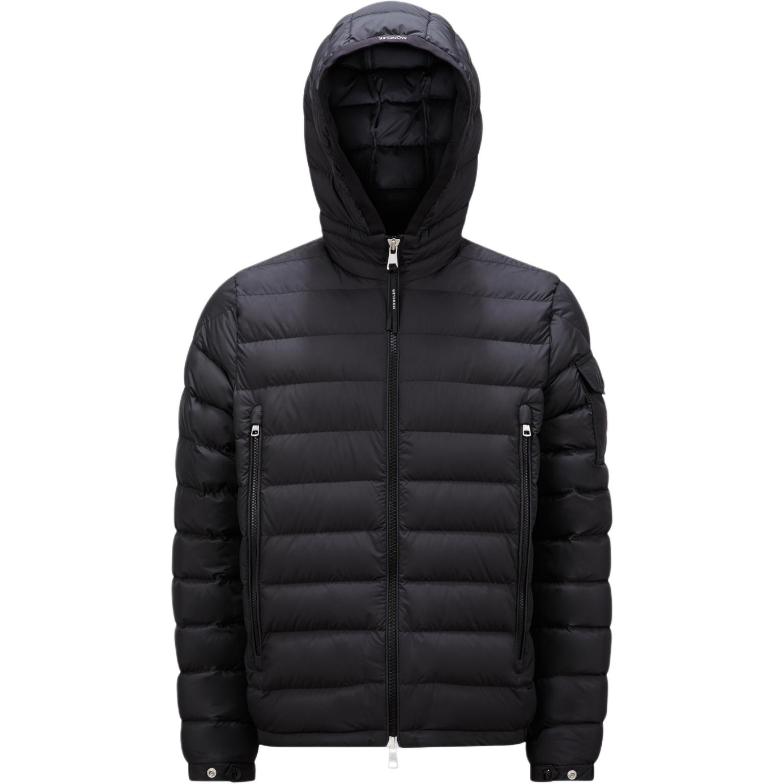 Order Moncler FW24 Galion Unisex Black Puffer Jacket with Adjustable Cuffs and Hood. J20911A00079549SK999