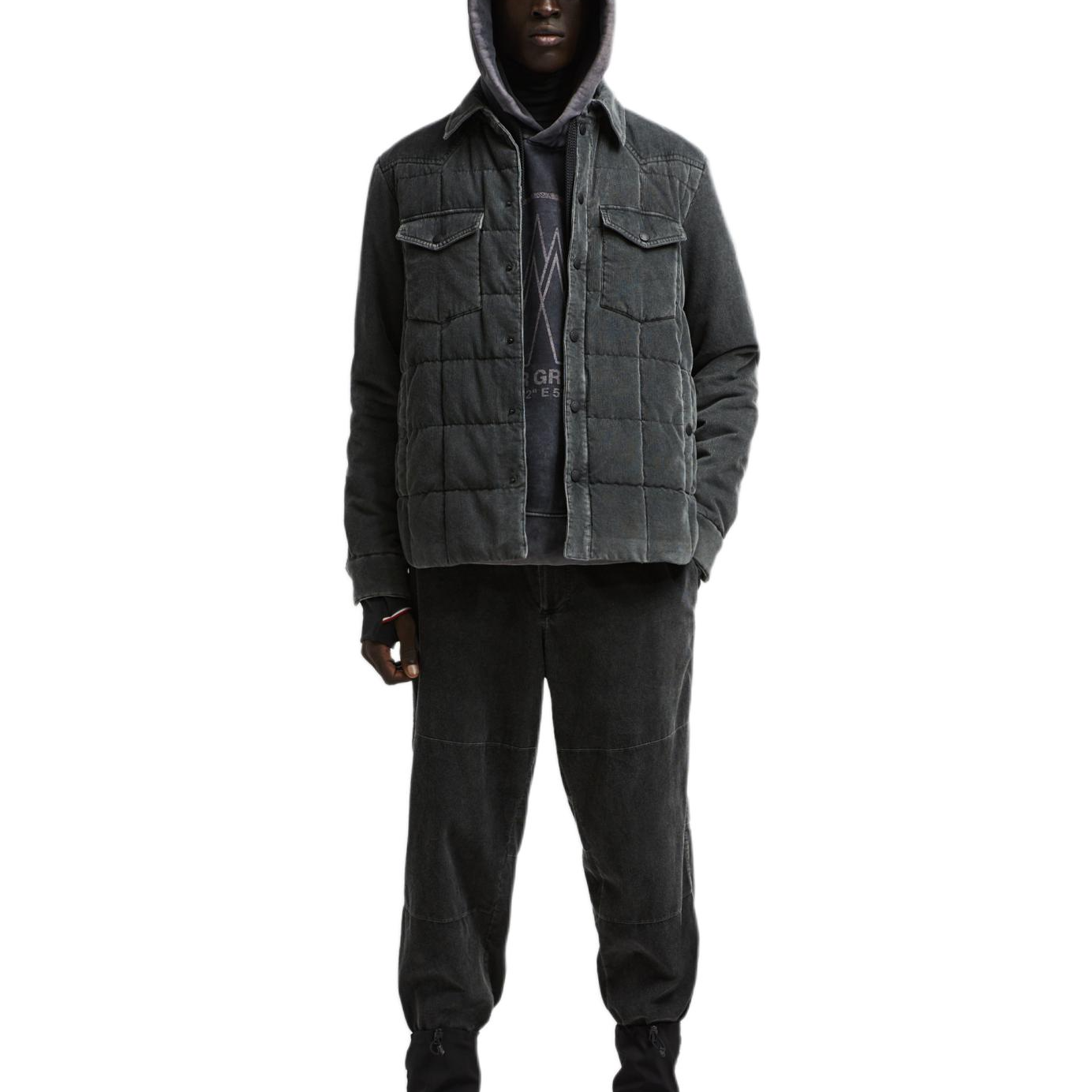 Moncler FW24 Gelt Corduroy Down Jacket Long Sleeve Shirt  Dark Gray J20971G00001597MH927 圖 4