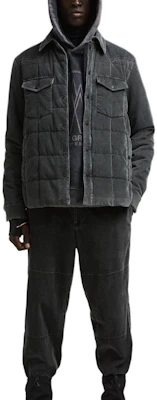 モンクレール FW24 ゲルト コーデュロイ ダウン ジャケット 長袖シャツ ダークグレー J20971G00001597MH927 Shop モンクレール FW24 ゲルト コーデュロイ ダウン ジャケット 長袖シャツ ダークグレー J20971G00001597MH927
