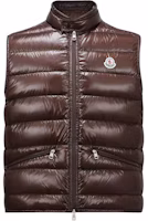 Order Moncler FW24 GUI Series Lightweight Zip Logo Vest Brown Unisex J20911A1070053029257