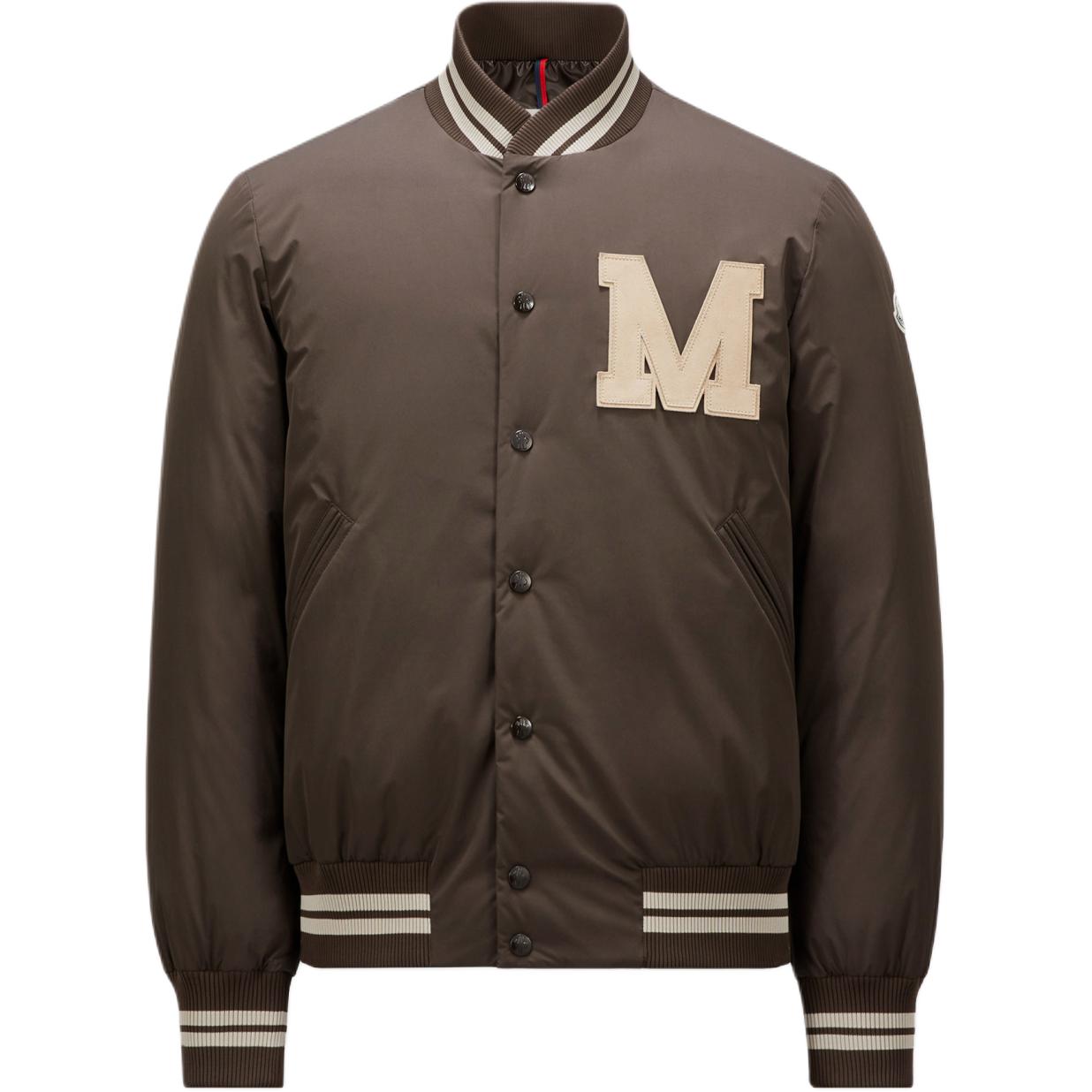 Moncler FW24 Lateltin Letter Patch Embroidered Brown Jacket for Men J20911A0007354A91257