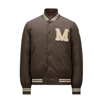 Moncler FW24 Lateltin Letter Patch Embroidered Brown Jacket for Men J20911A0007354A91257