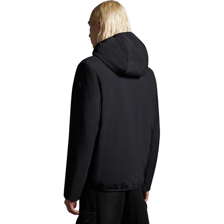 Shop 盟可睐 FW24 Lausfer 男女同款黑色徽章短款羽绒连帽外套. J10911A00014539DK999