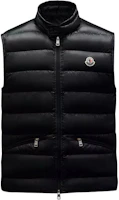 Order Moncler FW24 輕量拉鍊Logo背心 男女通用 黑色款 J20911A1070053029999