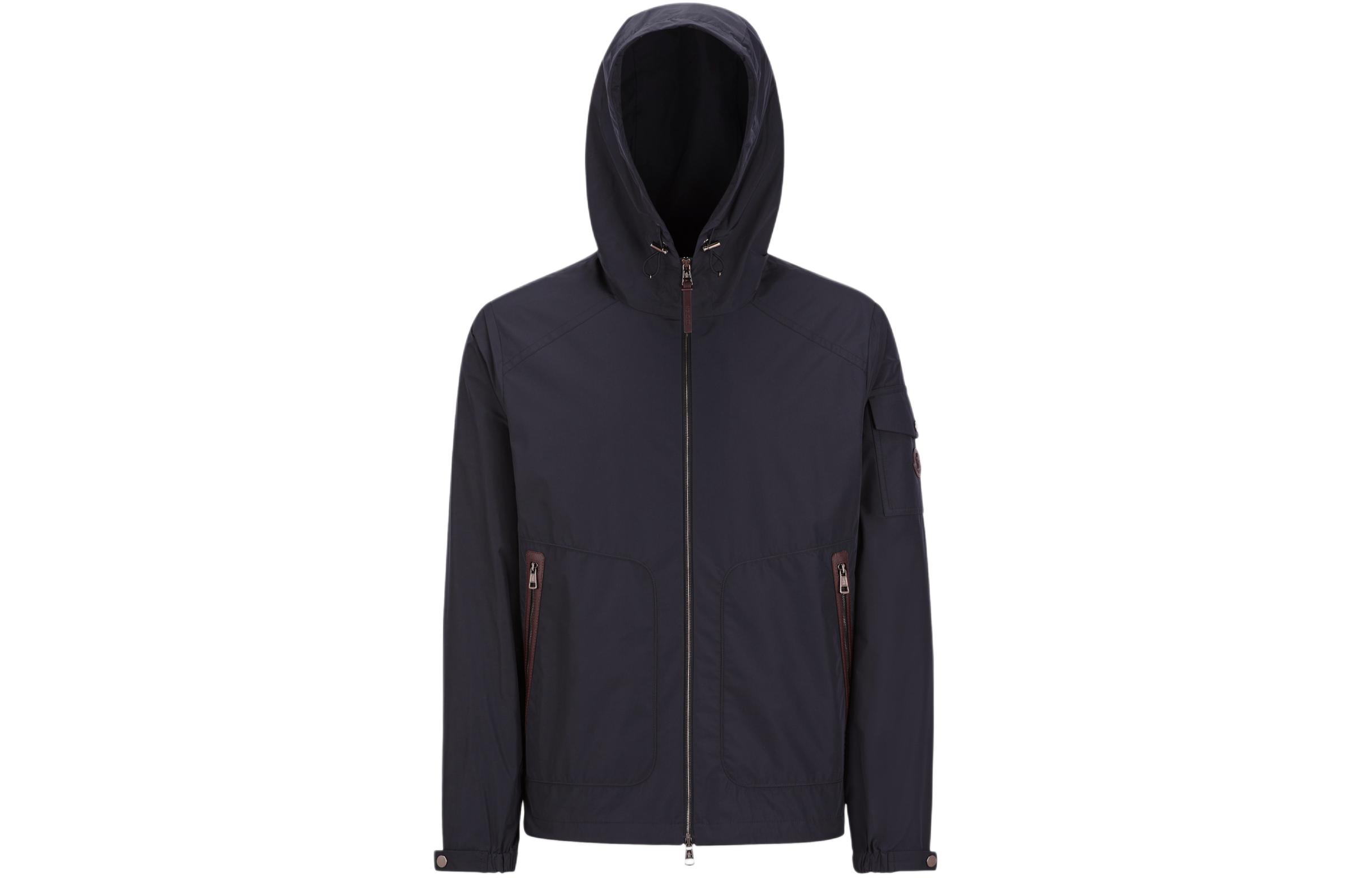 Moncler FW24 LINTH Solid Color Hooded Pocket Jacket Blue J10911A00145549MF742