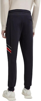 Moncler FW24 Pantalones Joggers de Punto con Cordón y Logo - Azul Marino J20918H0000189A8F778 Shop Moncler FW24 Pantalones Joggers de Punto con Cordón y Logo - Azul Marino J20918H0000189A8F778