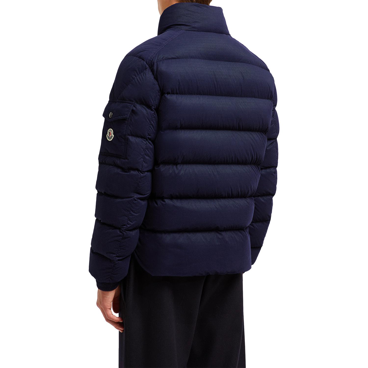 Moncler FW24 LULE Unisex Blue Down Jacket with Logo and Stand Collar. J20911A001555981B779 圖 4