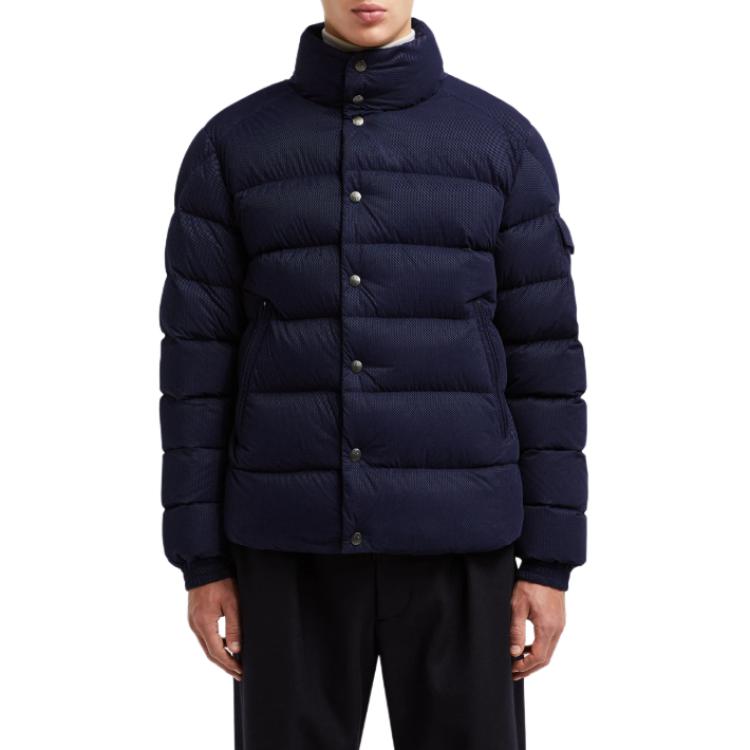 Moncler FW24 LULE Unisex Blue Down Jacket with Logo and Stand Collar. J20911A001555981B779 圖 5