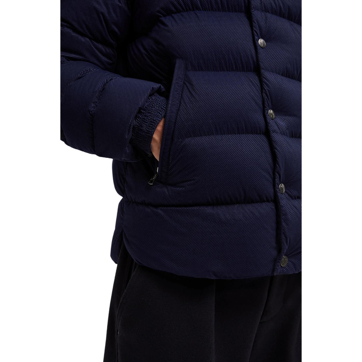 Moncler FW24 LULE Unisex Blue Down Jacket with Logo and Stand Collar. J20911A001555981B779 圖 6