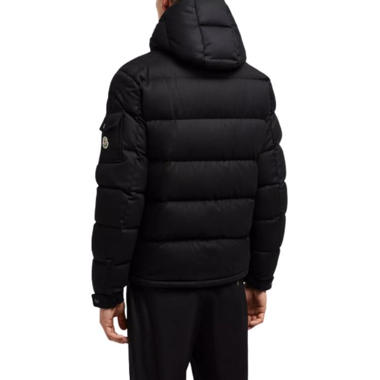 Moncler FW24 Montgenevre Flannel Wool Hooded Down Jacket Unisex Black. J20911A5370054272999 圖 5