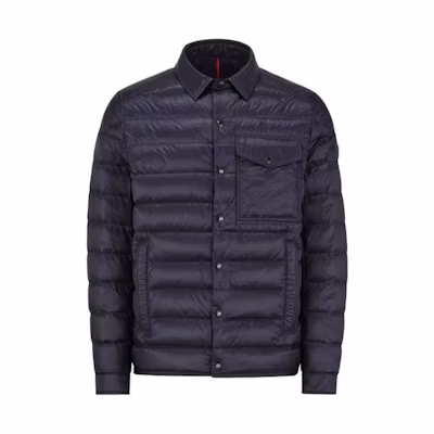 Moncler FW24 Tenibres Solid Zip-Up Collar Down Jacket Unisex Midnight Blue. J10911A0002353279776