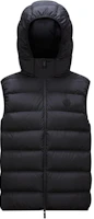 Moncler FW24 Valmasque Waterproof Black Sleeveless Down Vest for Men. J20911A000495973I999 Moncler FW24 Valmasque Waterproof Black Sleeveless Down Vest for Men. J20911A000495973I999