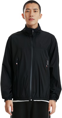 Moncler FW24 VEILLE Black Stand Collar Full-Zip Printed Jacket for Men. J10971A00001597C5999 Details for Moncler FW24 VEILLE Black Stand Collar Full-Zip Printed Jacket for Men. J10971A00001597C5999