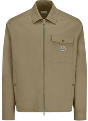 蒙克莱 GABARDINE 棕色纯色翻领拉链夹克 J10912F0000257448248 Order 蒙克莱 GABARDINE 棕色纯色翻领拉链夹克 J10912F0000257448248