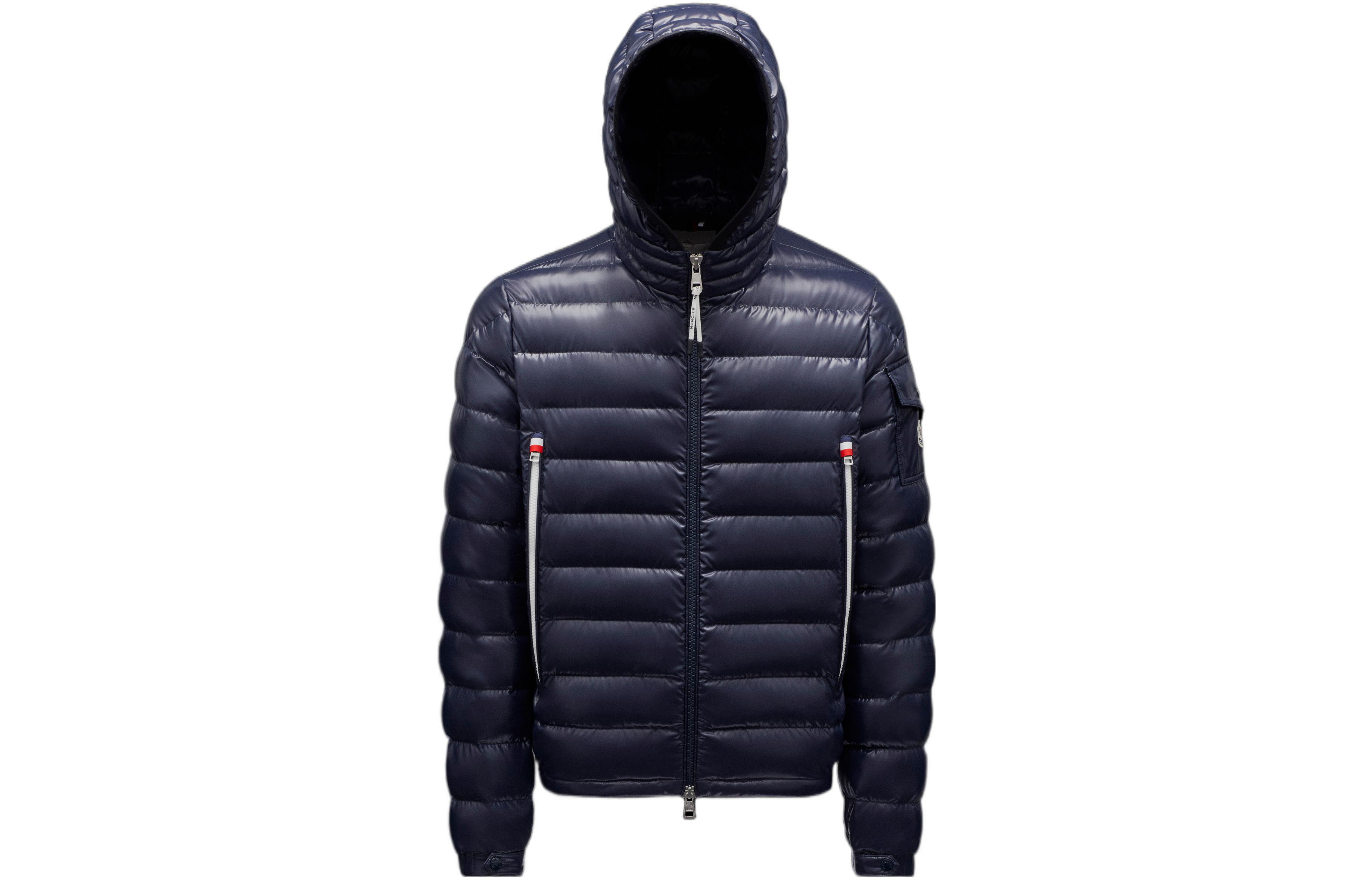Order Moncler Galion Lightweight Glossy Hooded Down Jacket Unisex Navy Blue. H10911A00027M1592742