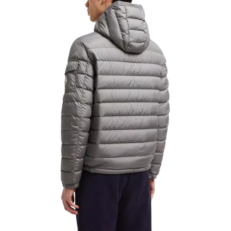 Moncler Galion Unisex Short Down Jacket with Logo Patch in Dark Grey. J20911A00079549SK93D 圖 5