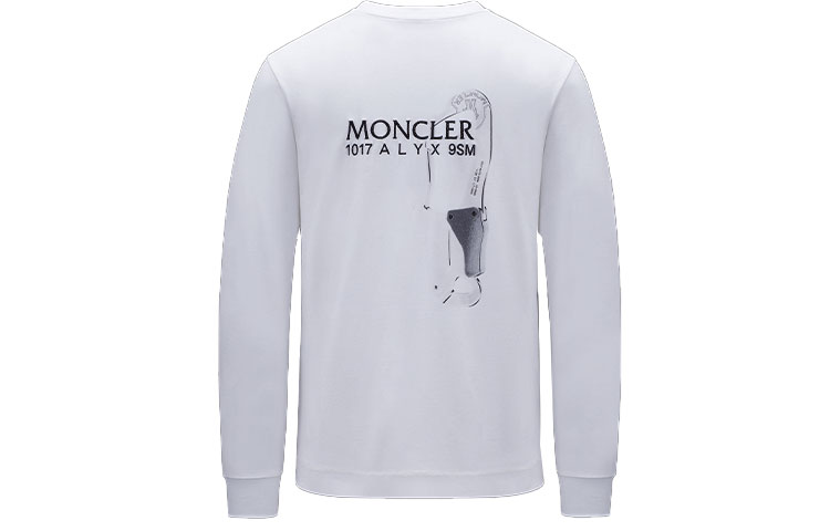 MONCLER GENIUS 1017 ALYX 9SM FW21 Logo Cotton Long Sleeve Tee White Men’s G209Y8D00002829KY032 圖 2