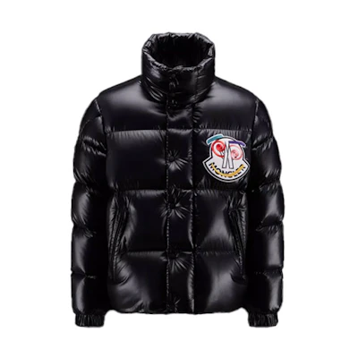 Moncler Genius 1952 Bytham Large Logo Glossy Down Jacket Black Unisex Ski Edition. H20921A00039M2019999