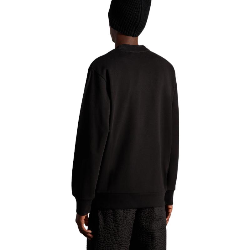 Shop 몽클레르 지니어스 1952 FW22 레오파드 프린트 블랙 남성 긴팔 스웻셔츠. H20928G00003M2327999