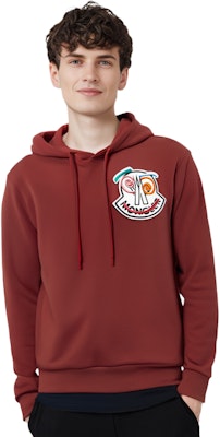 Moncler Genius 1952 Hoodie Pullover Oversized Deep Red Sweatshirt. H20928G00006809KX590 Cheap Moncler Genius 1952 Hoodie Pullover Oversized Deep Red Sweatshirt. H20928G00006809KX590
