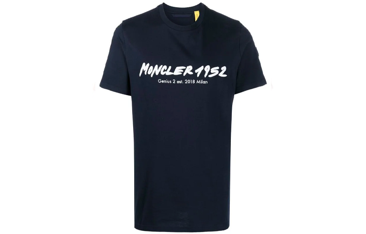 MONCLER GENIUS 1952 Logo Print Crewneck Short Sleeve T-Shirt Men. H10928C000078390T778 圖 2