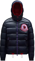 Order MONCLER GENIUS 1952 SS22 海軍藍品牌標誌連帽羽絨外套 男女通用 H10921A00014M1603744