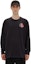 Purchase MONCLER GENIUS 1952 X2Long FW22 Black Logo Crewneck Long Sleeve T-Shirt H20928D00007M2326999