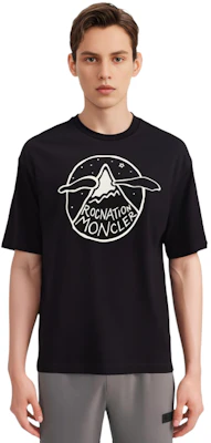 몽클레르 지니어스 블랙 크루넥 핏 반팔 티셔츠 I209W8C0000689A8Y999 Shop 몽클레르 지니어스 블랙 크루넥 핏 반팔 티셔츠 I209W8C0000689A8Y999