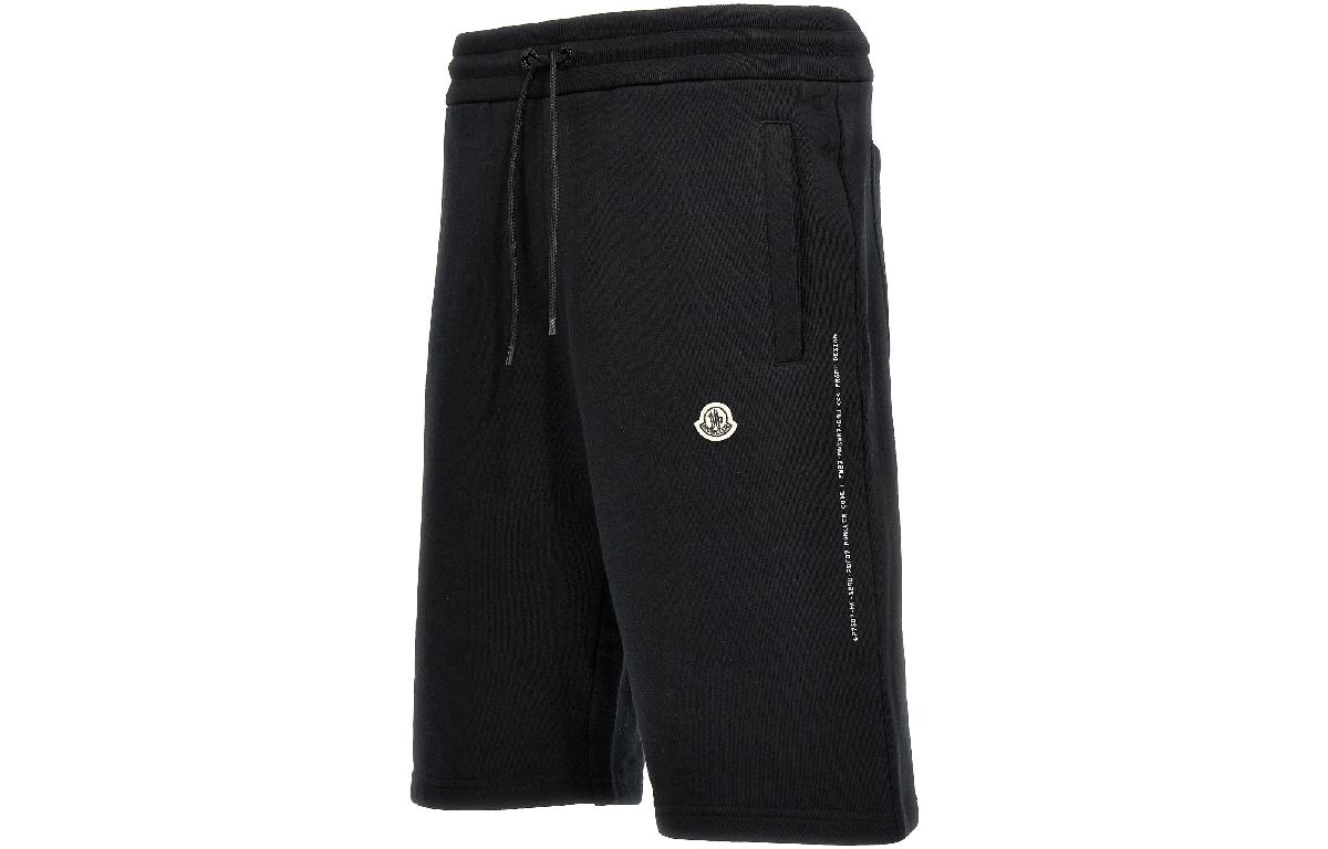 Shop MONCLER GENIUS Celana Pendek Kasual Loose Fit Warna Polos. 8H00003M2372-999