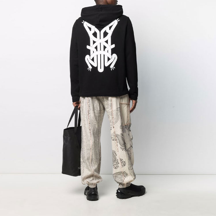 MONCLER GENIUS Black Cotton Printed Hoodie. 8G000048099W999 圖 7