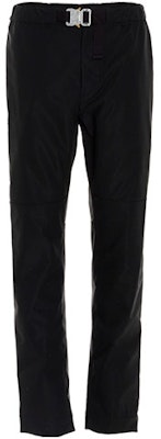 MONCLER GENIUS Black Straight-Leg Casual Pants with Metal Buckle. 2A7010054AD1999 Order MONCLER GENIUS Black Straight-Leg Casual Pants with Metal Buckle. 2A7010054AD1999