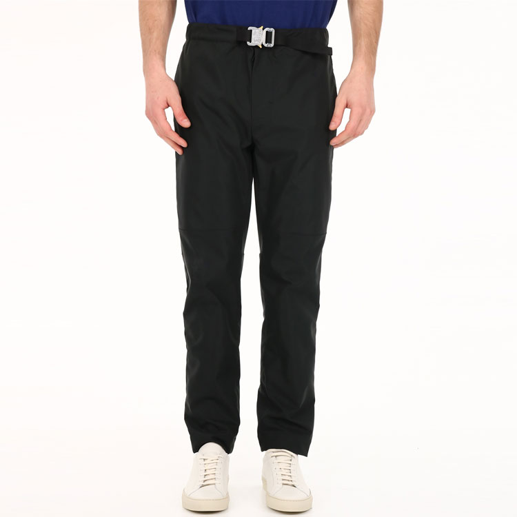 Purchase MONCLER GENIUS Black Straight-Leg Casual Pants with Metal Buckle. 2A7010054AD1999