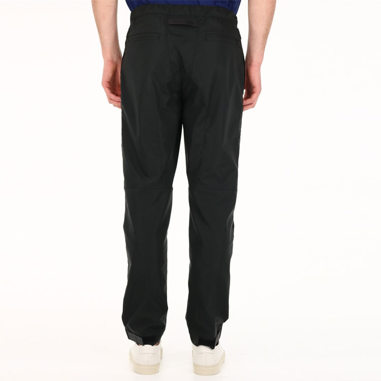 Details for MONCLER GENIUS Black Straight-Leg Casual Pants with Metal Buckle. 2A7010054AD1999