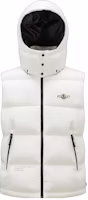 MONCLER GENIUS FRGMT Hiroshi Fujiwara Logo Hooded Down Vest Unisex White I209U1A00009M3078032 MONCLER GENIUS FRGMT Hiroshi Fujiwara Logo Hooded Down Vest Unisex White I209U1A00009M3078032