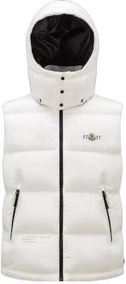 モンクレール ジーニアス FRGMT 藤原ヒロシ ロゴ フーデッド ダウンベスト ホワイト I209U1A00009M3078032 Buy モンクレール ジーニアス FRGMT 藤原ヒロシ ロゴ フーデッド ダウンベスト ホワイト I209U1A00009M3078032