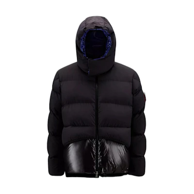 MONCLER GENIUS FW22 2 Moncler 1952 Logo Black Hooded Down Jacket Winter. H20921A00031M2012997