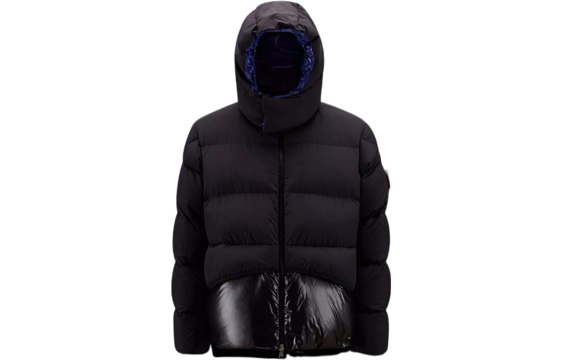 MONCLER GENIUS FW22 2 Moncler 1952 Logo Black Hooded Down Jacket  Winter. H20921A00031M2012997 圖 2