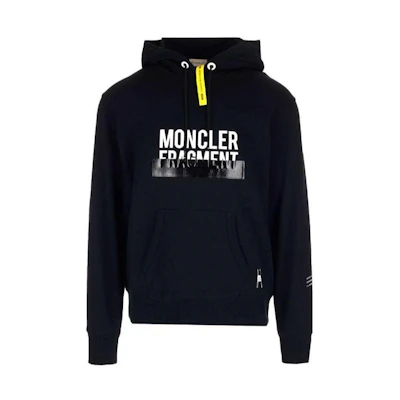 MONCLER GENIUS FW22 Black Logo Printed Pullover Sweatshirt. 8003750809DW999
