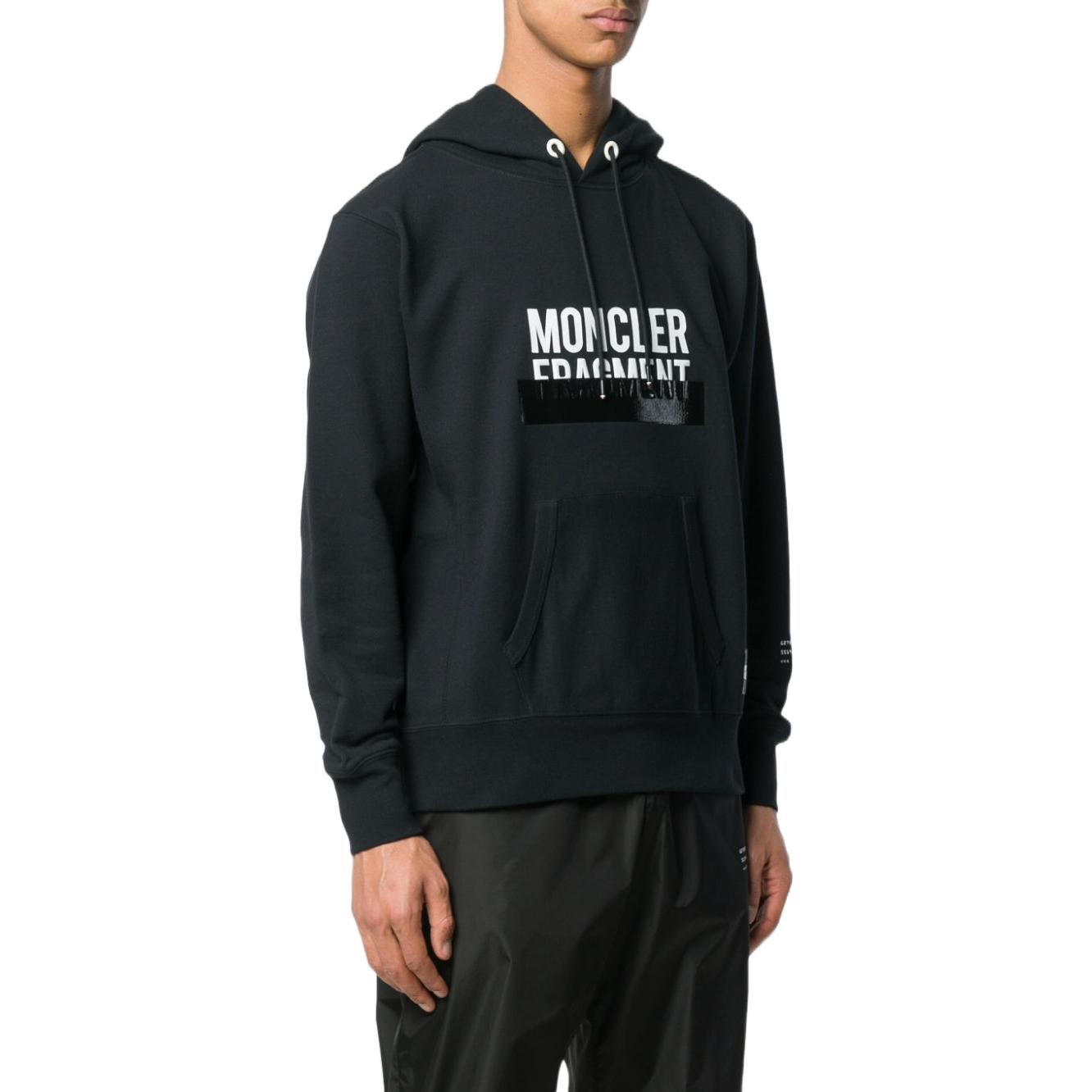 Purchase MONCLER GENIUS FW22 黑色logo印花套头卫衣 8003750809DW999