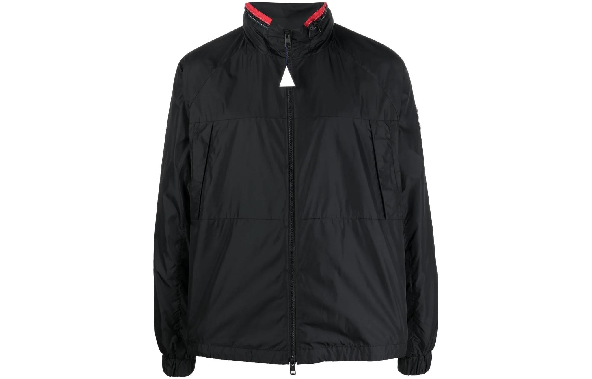 MONCLER GENIUS FW22  Black Solid Zip-Up Hooded Casual Jacket. H20921A00011M2141999